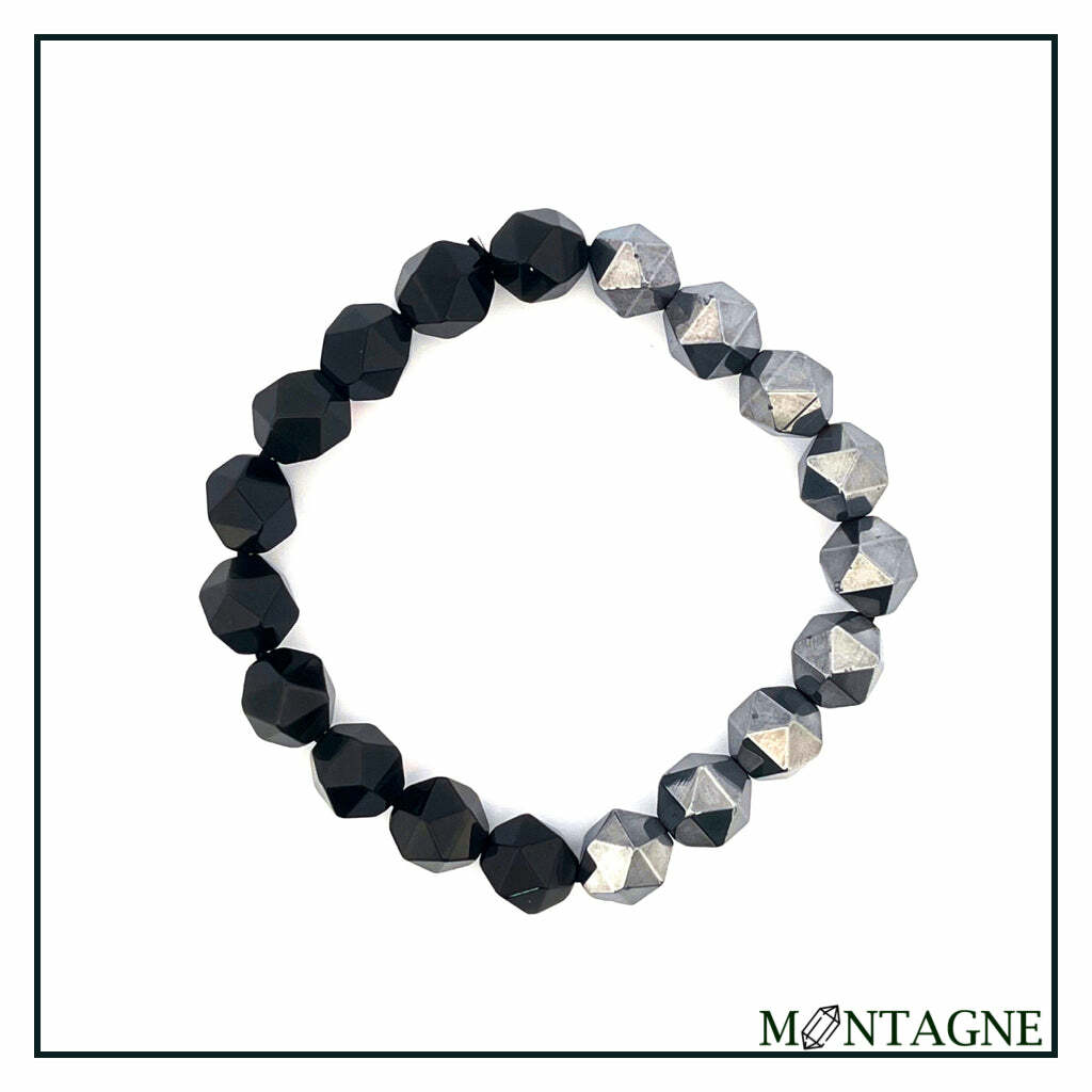 HALF 黑曜石 x 太赫茲切角手鍊