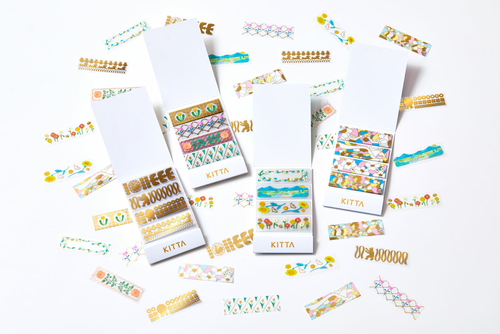 KITTA Clear 透明/金箔 禮物 隨身攜帶和紙膠帶｜KING JIM 日本