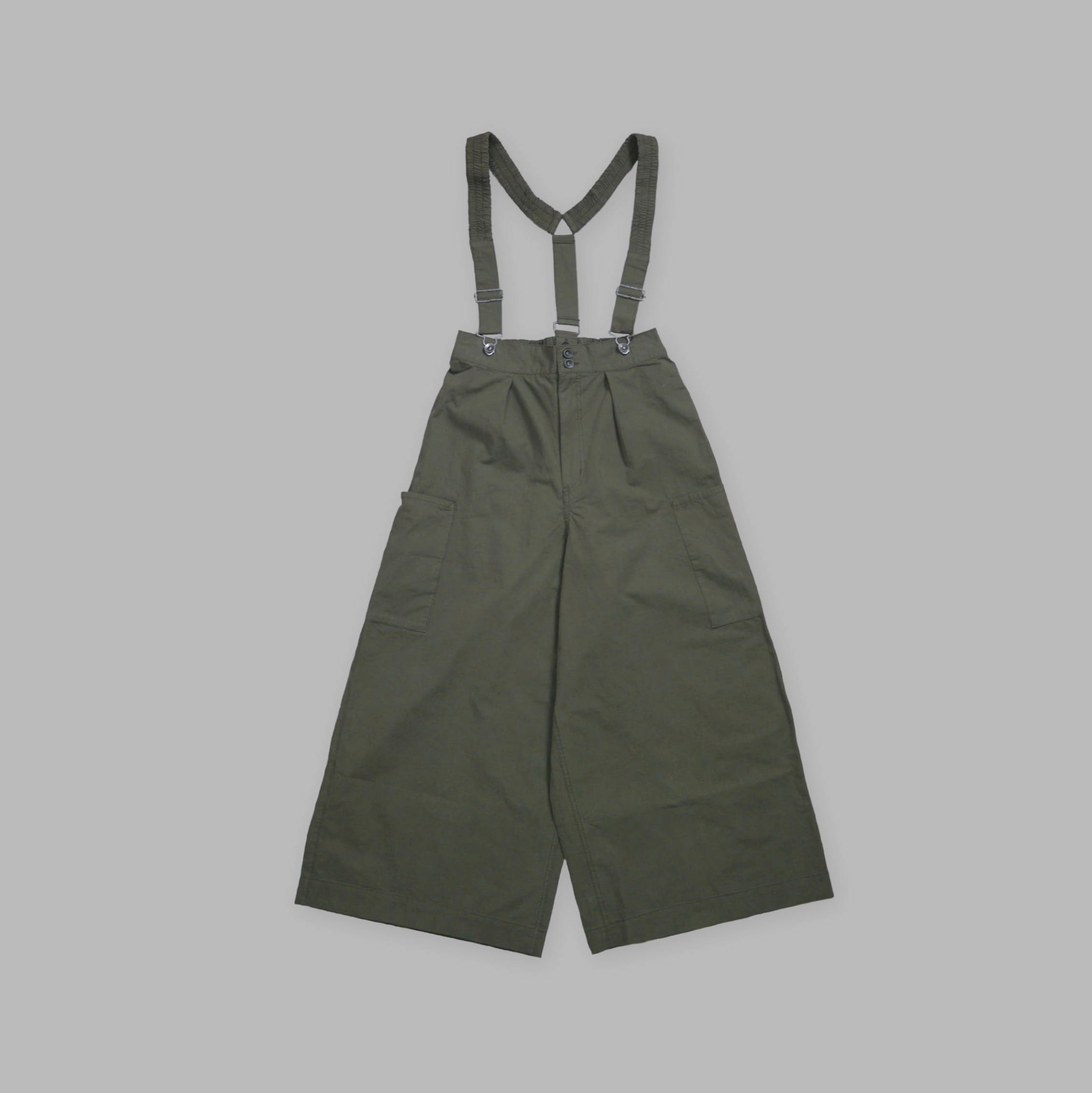 J.P.L. 吊帶平織棉工作寬褲 ‹ 可拆卸 › ╭ 2色 ╮