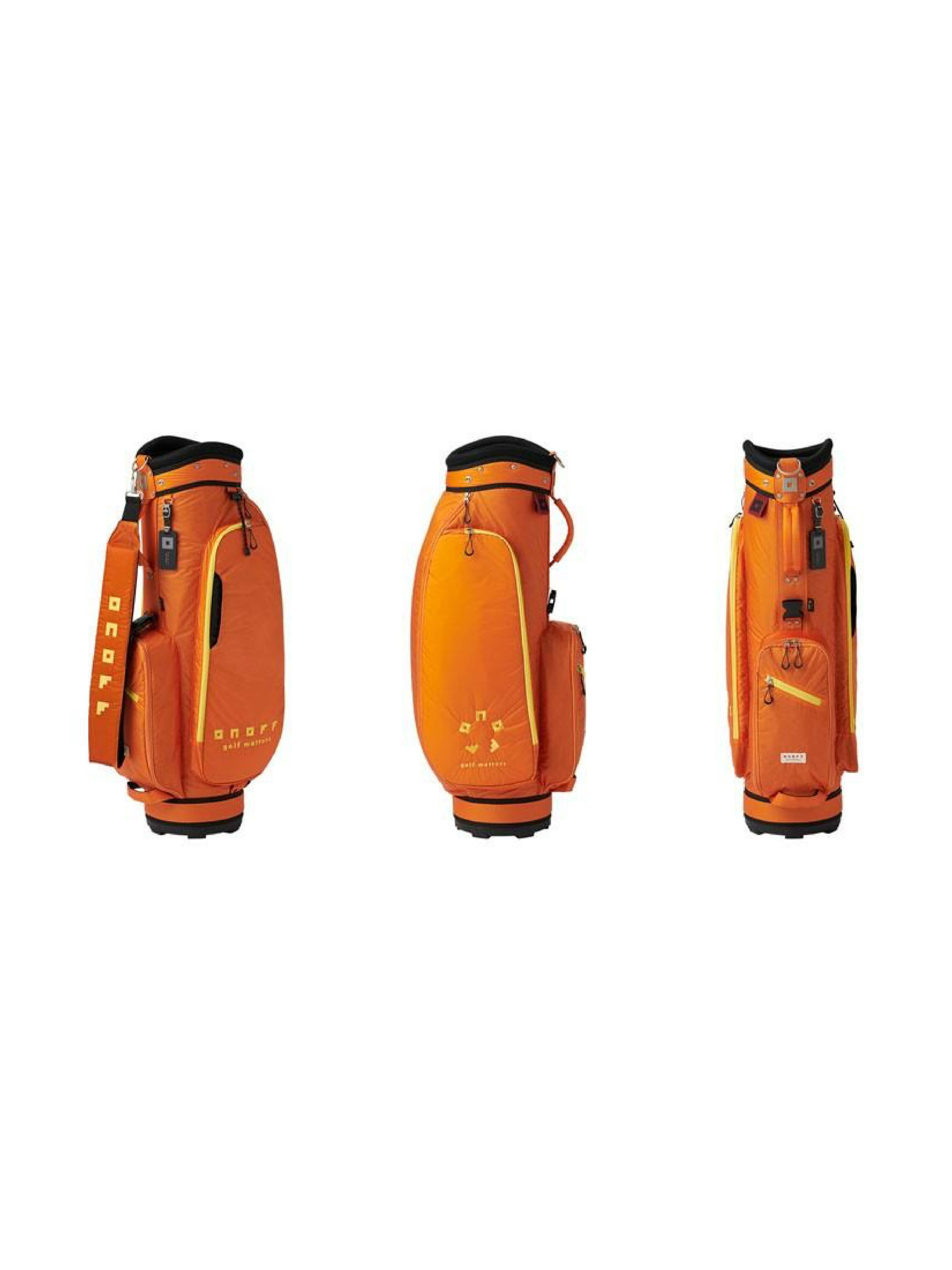 ONOFF【超輕2.3kg】8.5吋桿袋#OB3520 (橘色/紅色) 高爾夫球袋 