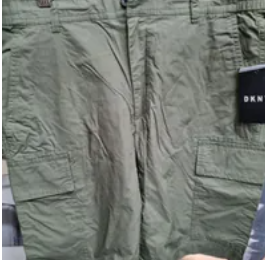 [S] DKNY POPLIN CARGO SHORT,OLIVE, M1240129-OLV (SD559)