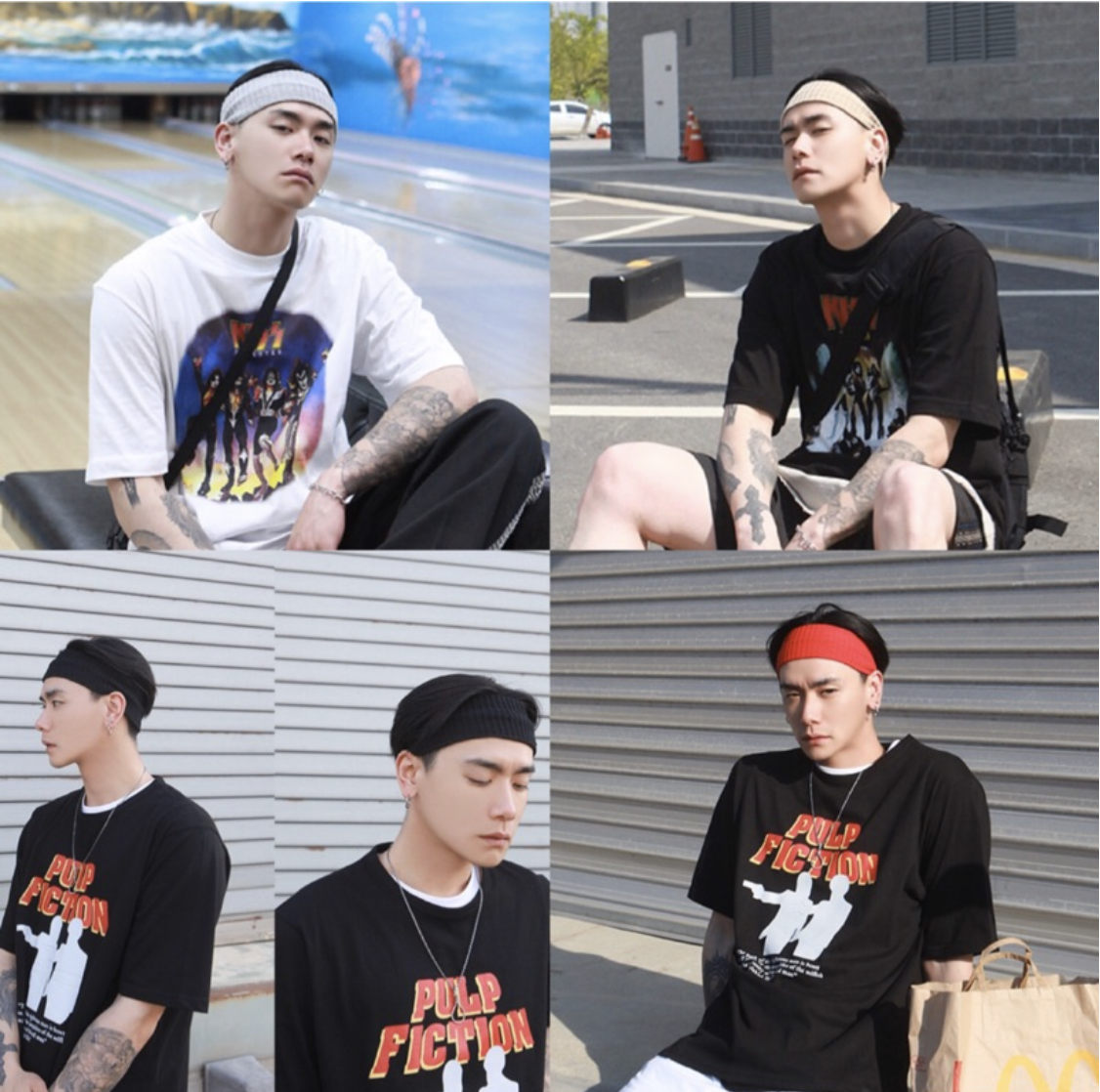 🇰🇷韓國 HOLYINCODE 窄版薄針織頭帶 頭套 針織頭帶 頭帶 針織 街頭