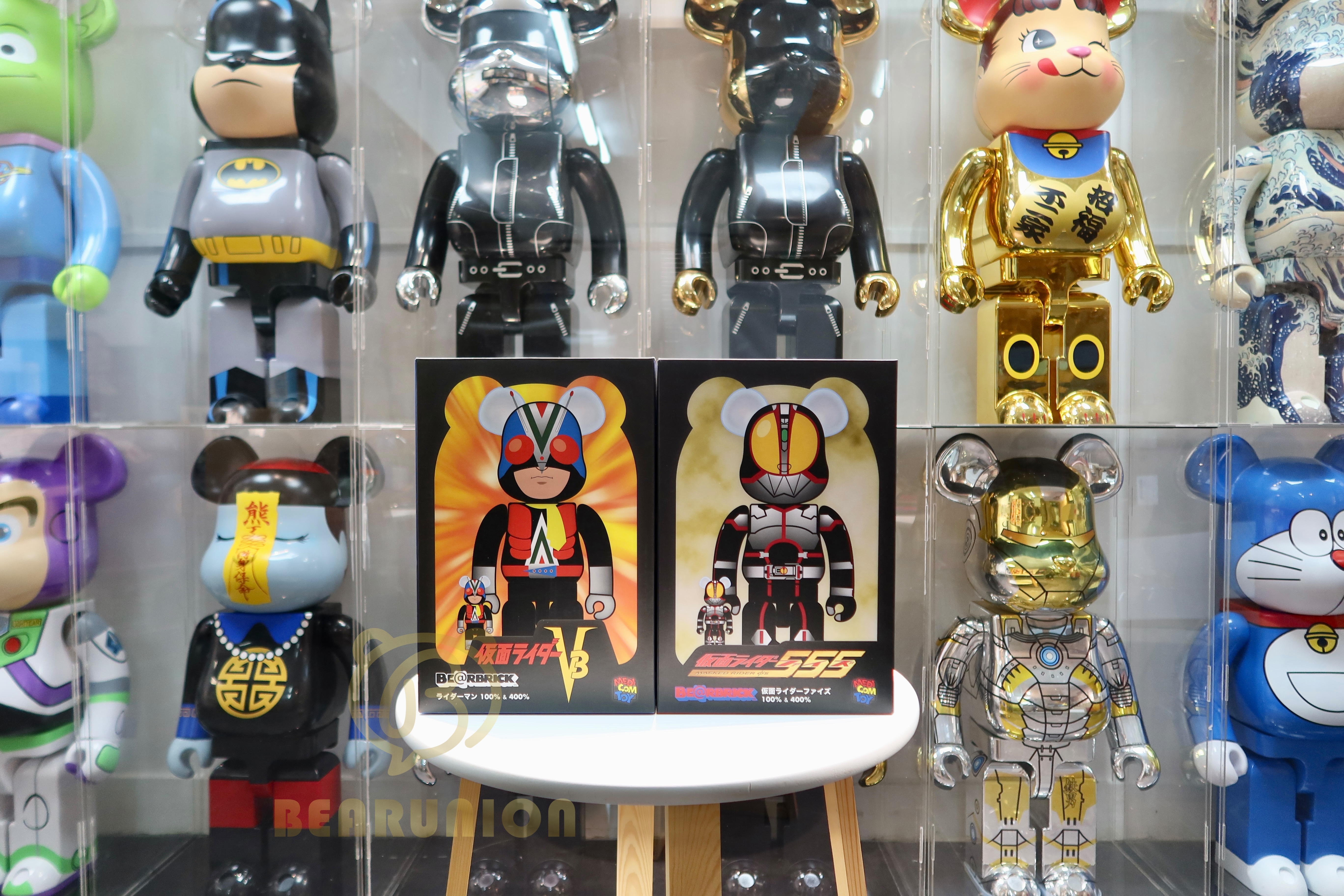 🥇現貨🥇Bearbrick 400% 100% Kamen rider 555  riderman set of 2