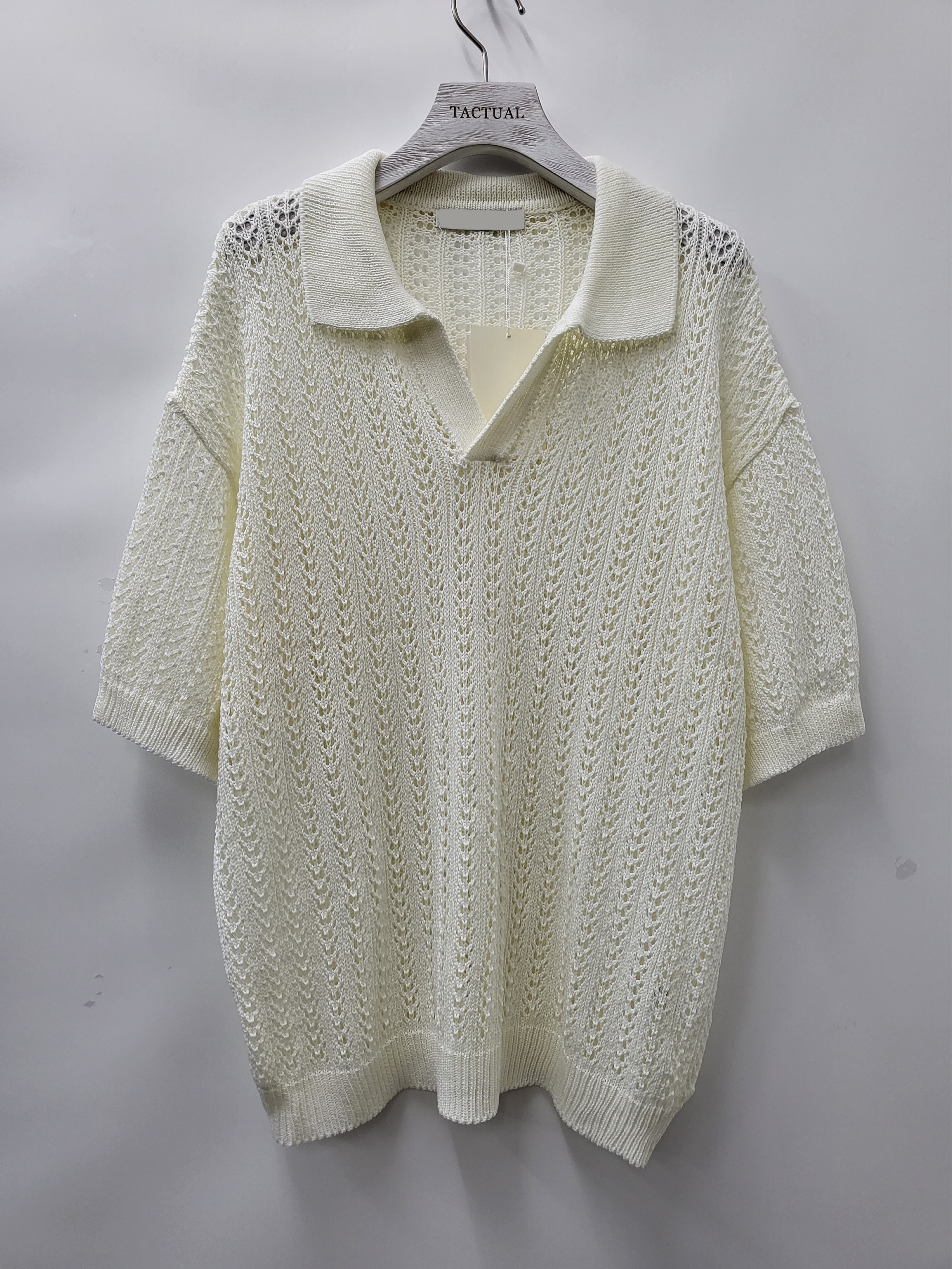 淨色恤衫領針織短袖 Tee T5116