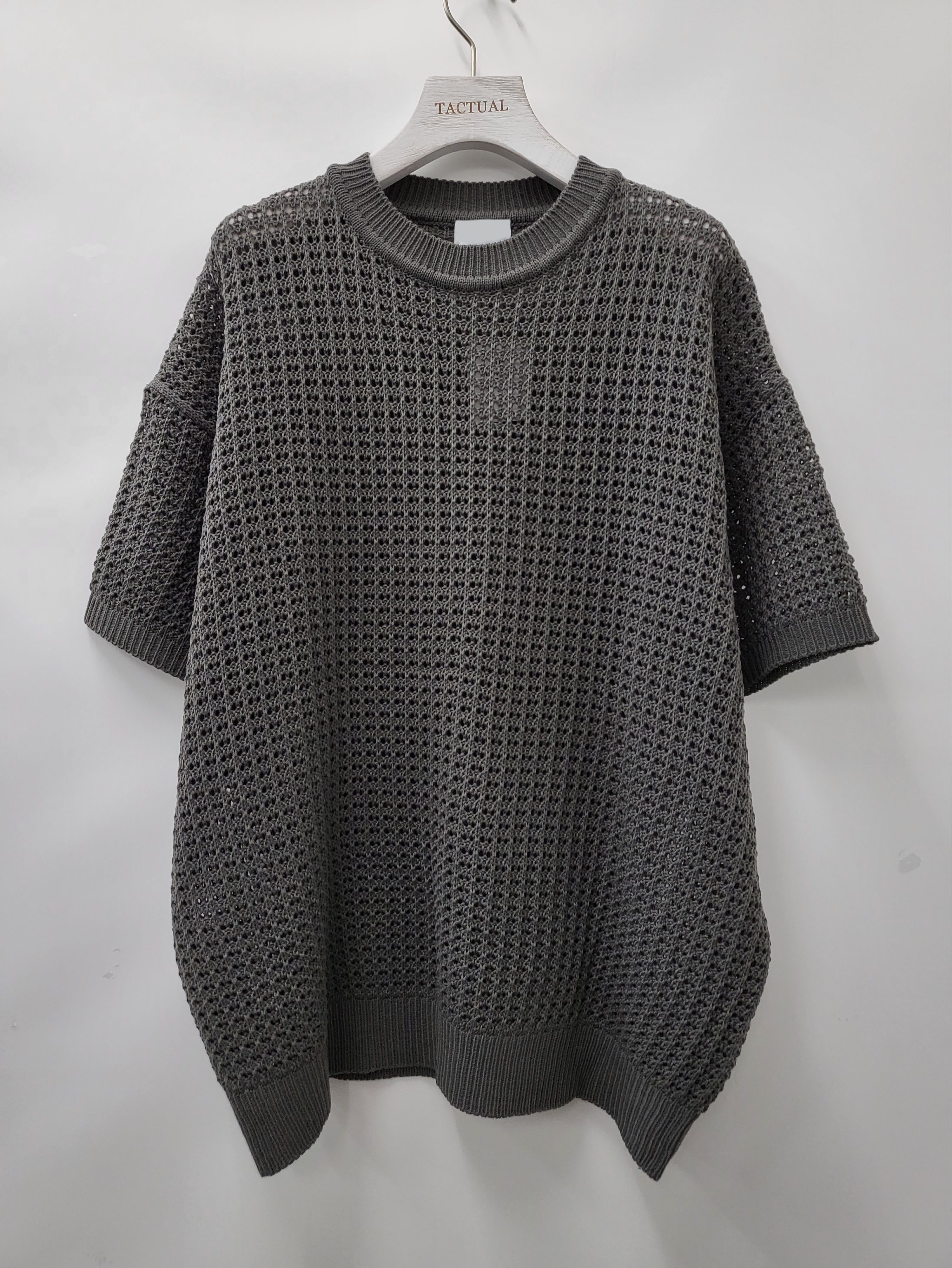 淨色圓領針織短袖Tee T5122