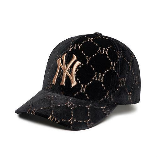 MLB MONOGRAM VELVET BALL CAP