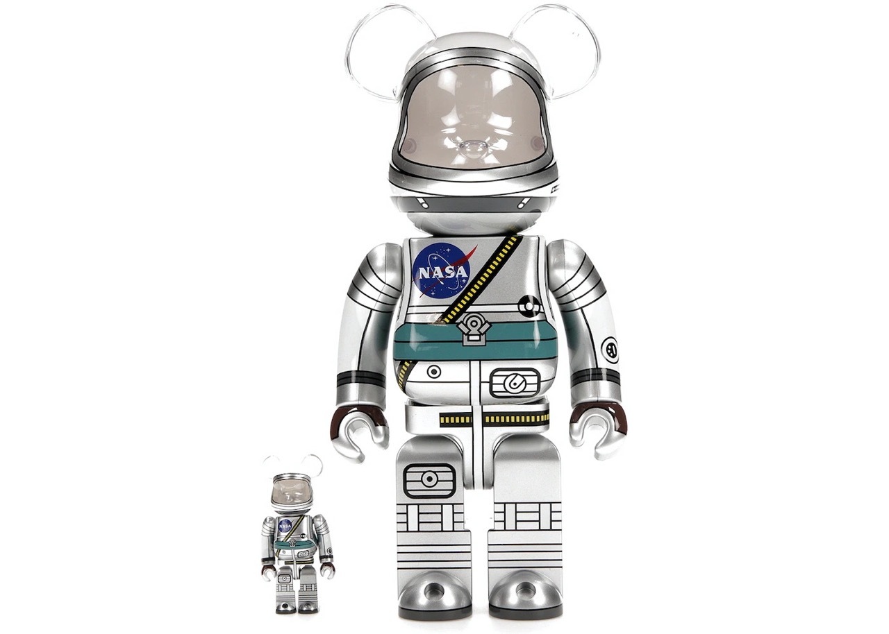 BE@RBRICK PROJECT MERCURY ASTRONAUT 100% & 400% SET