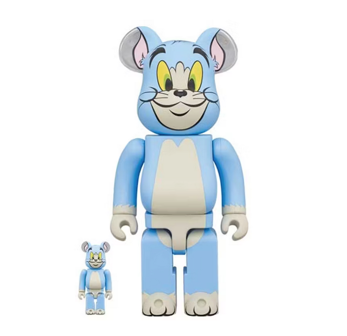 BE@RBRICK TOM AND JERRY (TOM) CLASSIC COLOR 100% & 400% SET