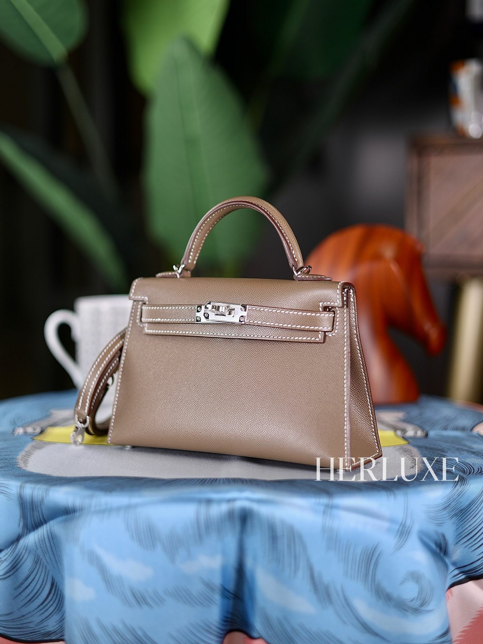 Kelly mini II 18 etoupe ck madame B