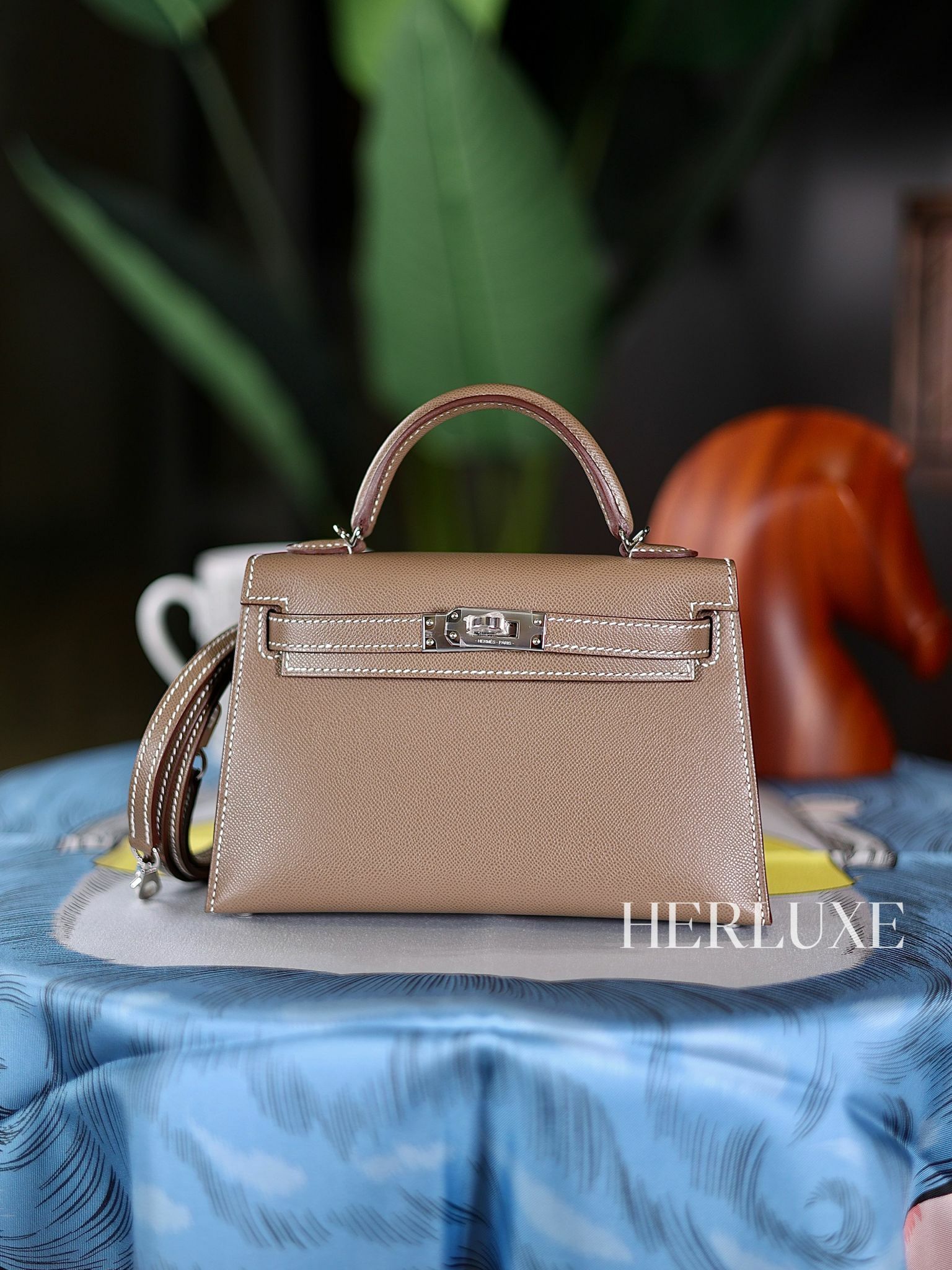 Kelly mini II 18 etoupe ck madame B