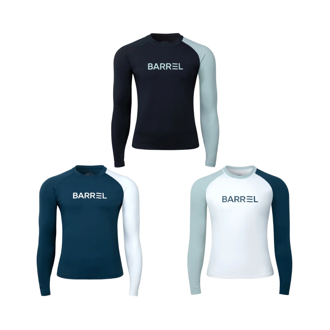 ▲BARREL RESORT度假 男款撞色防曬衣