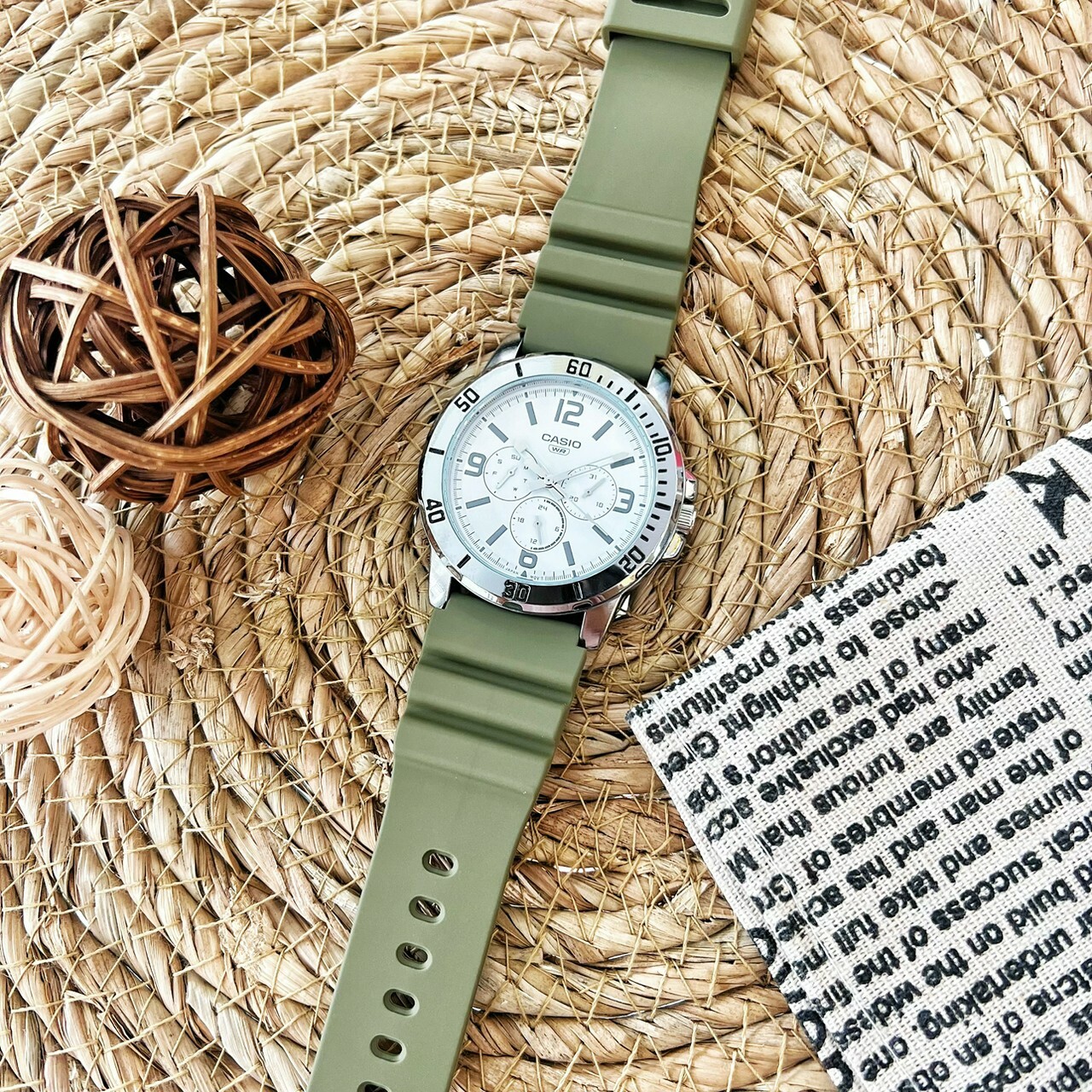 【CASIO 卡西歐】運動風格三眼指針腕錶 MTP-VD300-3B 45mm 現代鐘錶