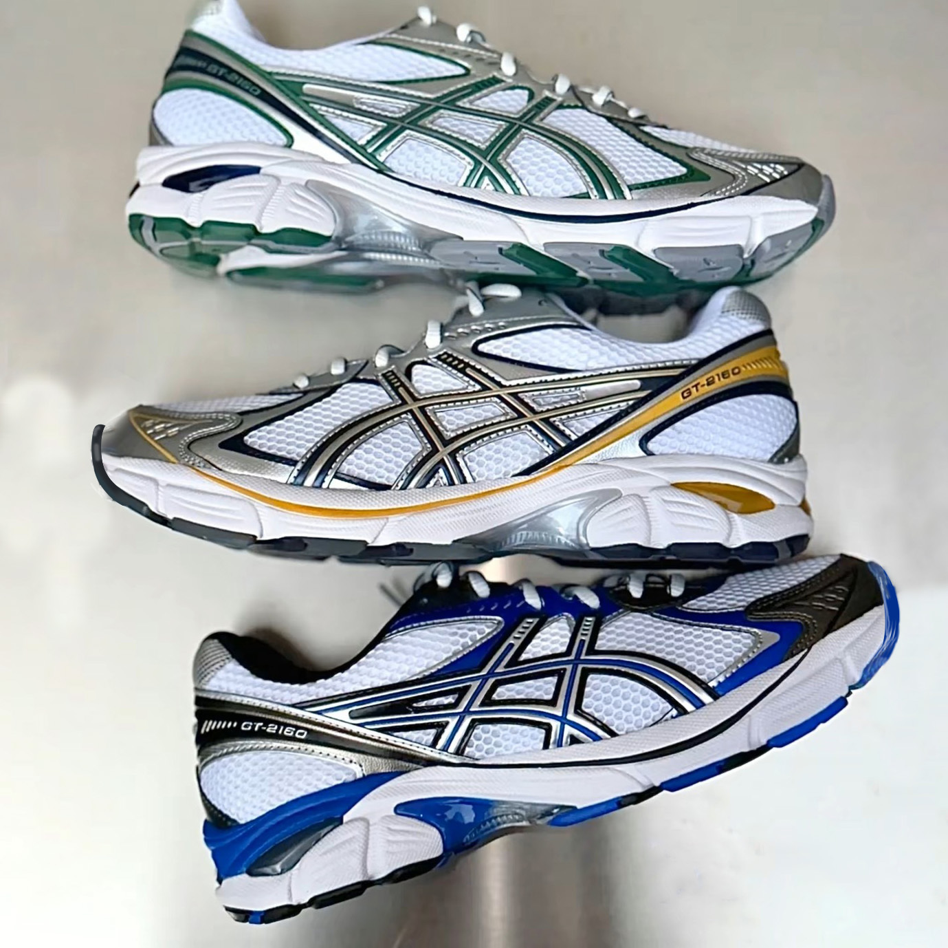 Asics GT-2160 Y2K 千囍年復古跑鞋白銀黃休閒男女復古慢跑鞋1203A275-102