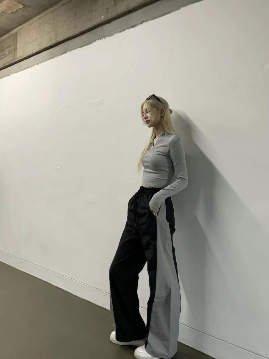 🇰🇷韓國 半拉鍊 立領 短版 長袖