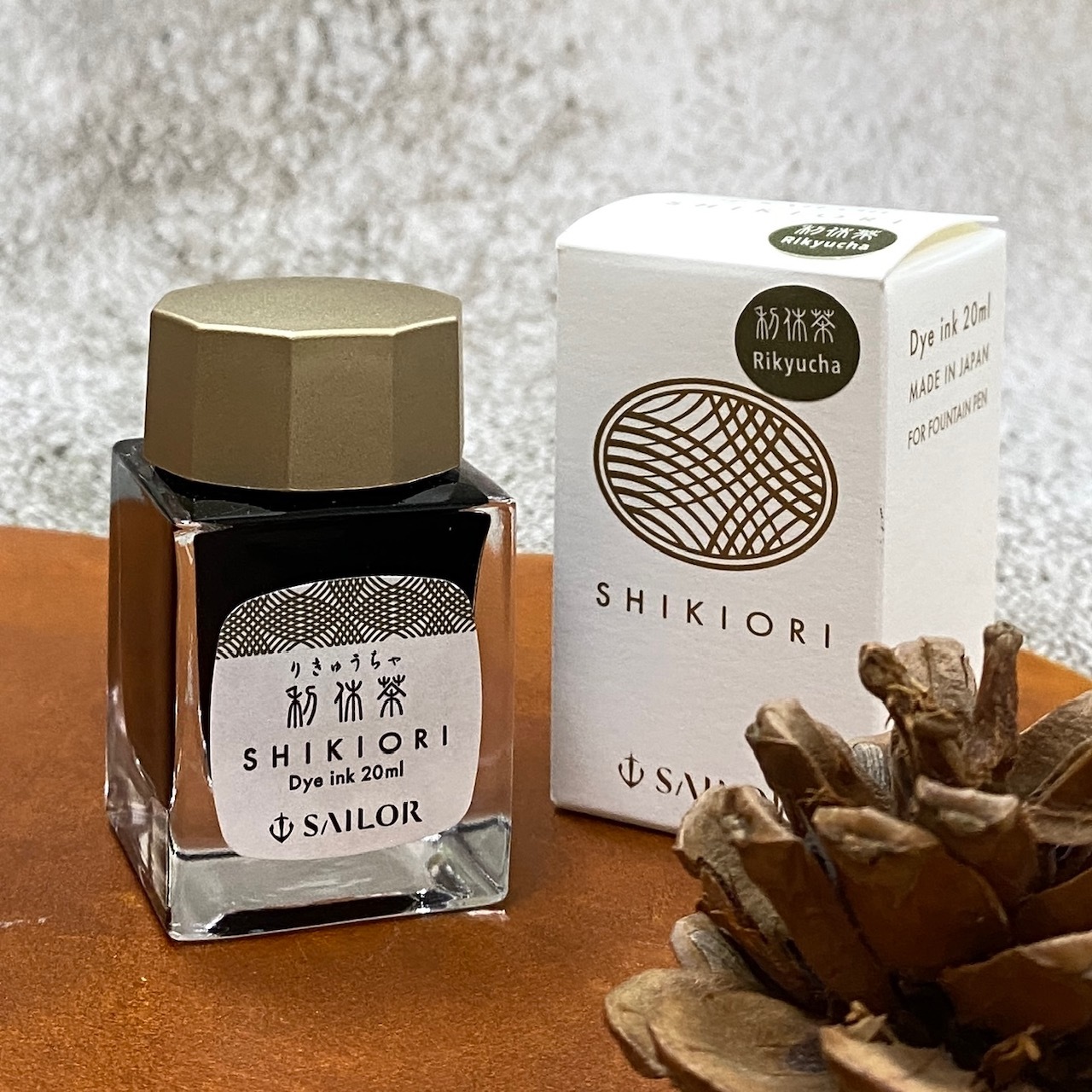 寫樂 四季織鋼筆墨水 20ml_利休茶