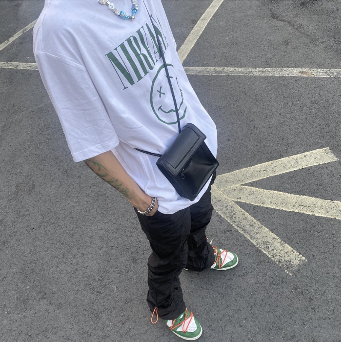 JIN UNIVERSAL韓國兩用皮革小包 肩背包 小包 皮革小包 腰包 拉鍊包