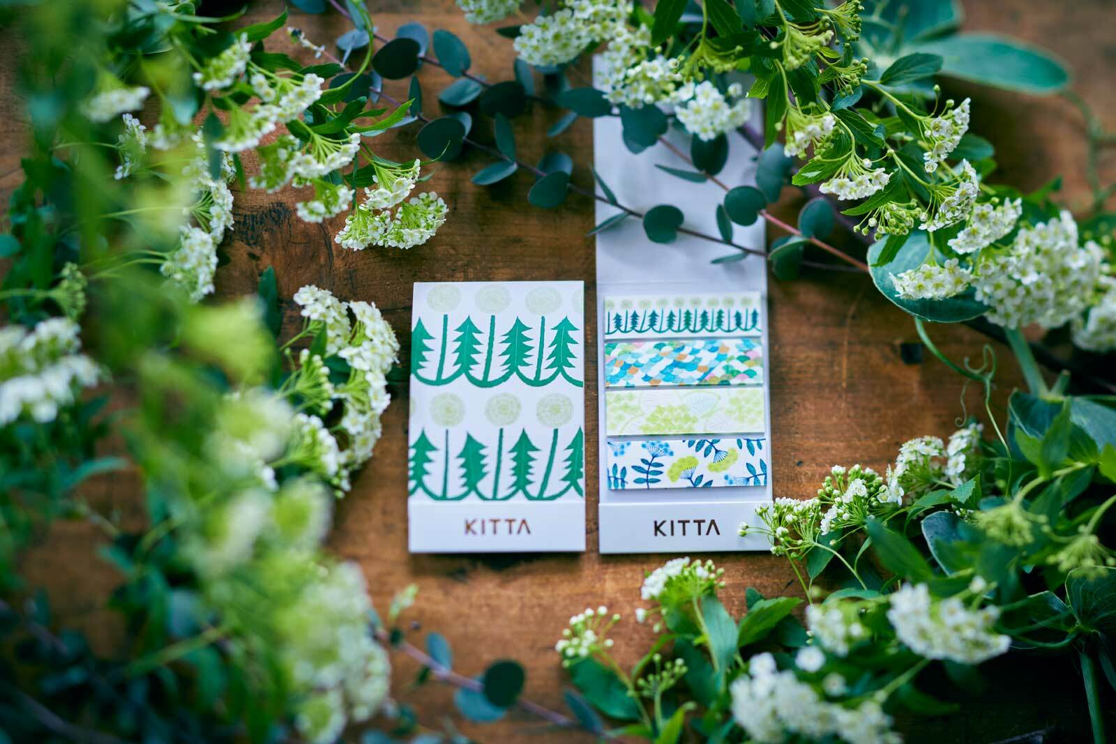 KITTA 和紙膠帶 花8(近藤百惠設計款) 隨身攜帶和紙膠帶｜KING JIM 日本