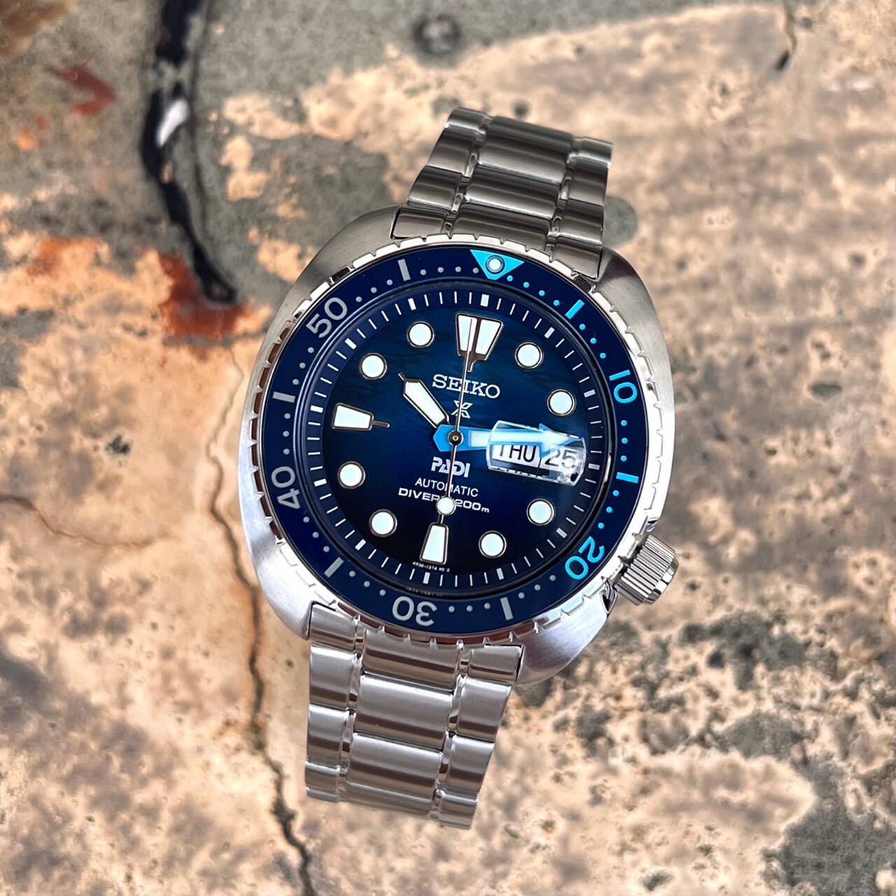 【SEIKO 精工】Prospex PADI 海龜特別版200米機械錶 4R36-06Z0F 45mm 現代鐘錶
