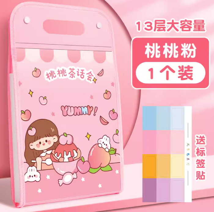 手提式多层文件夹风琴包（13层）