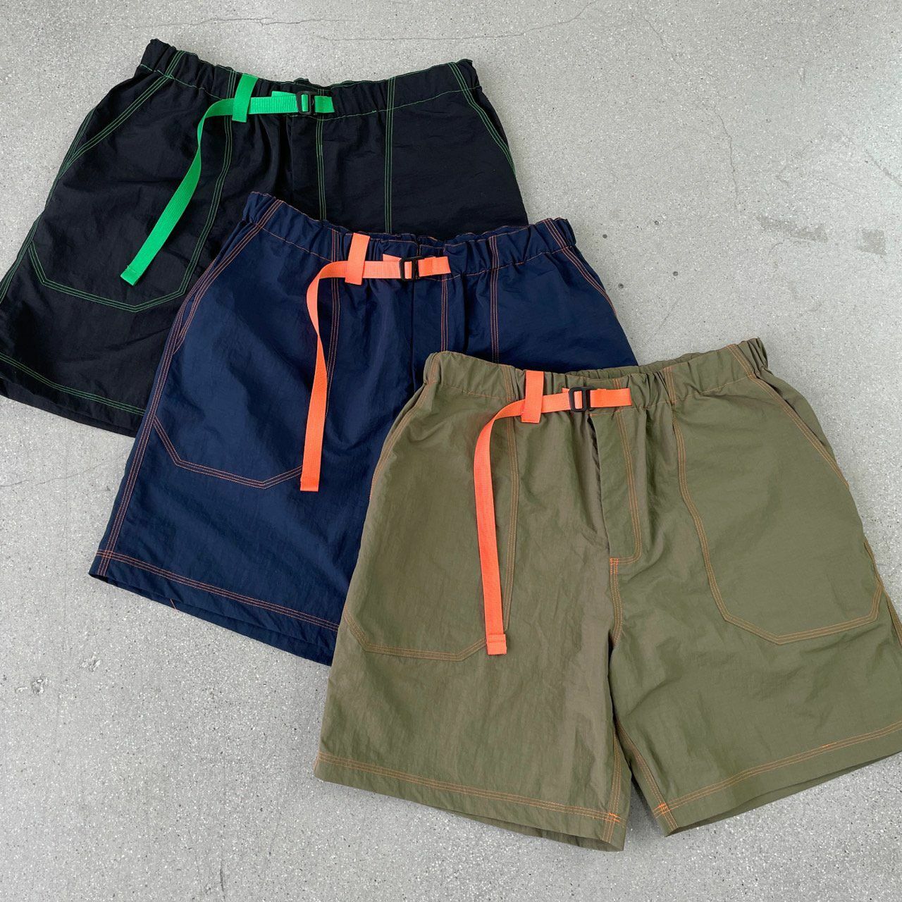 拼色腰帶短褲 DDM-012P