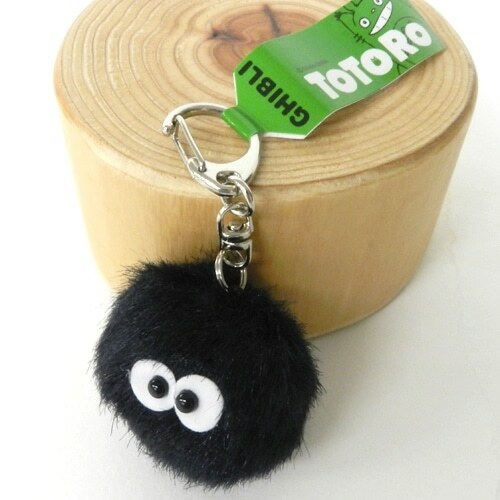 絨毛玩偶鑰匙圈 小黑炭