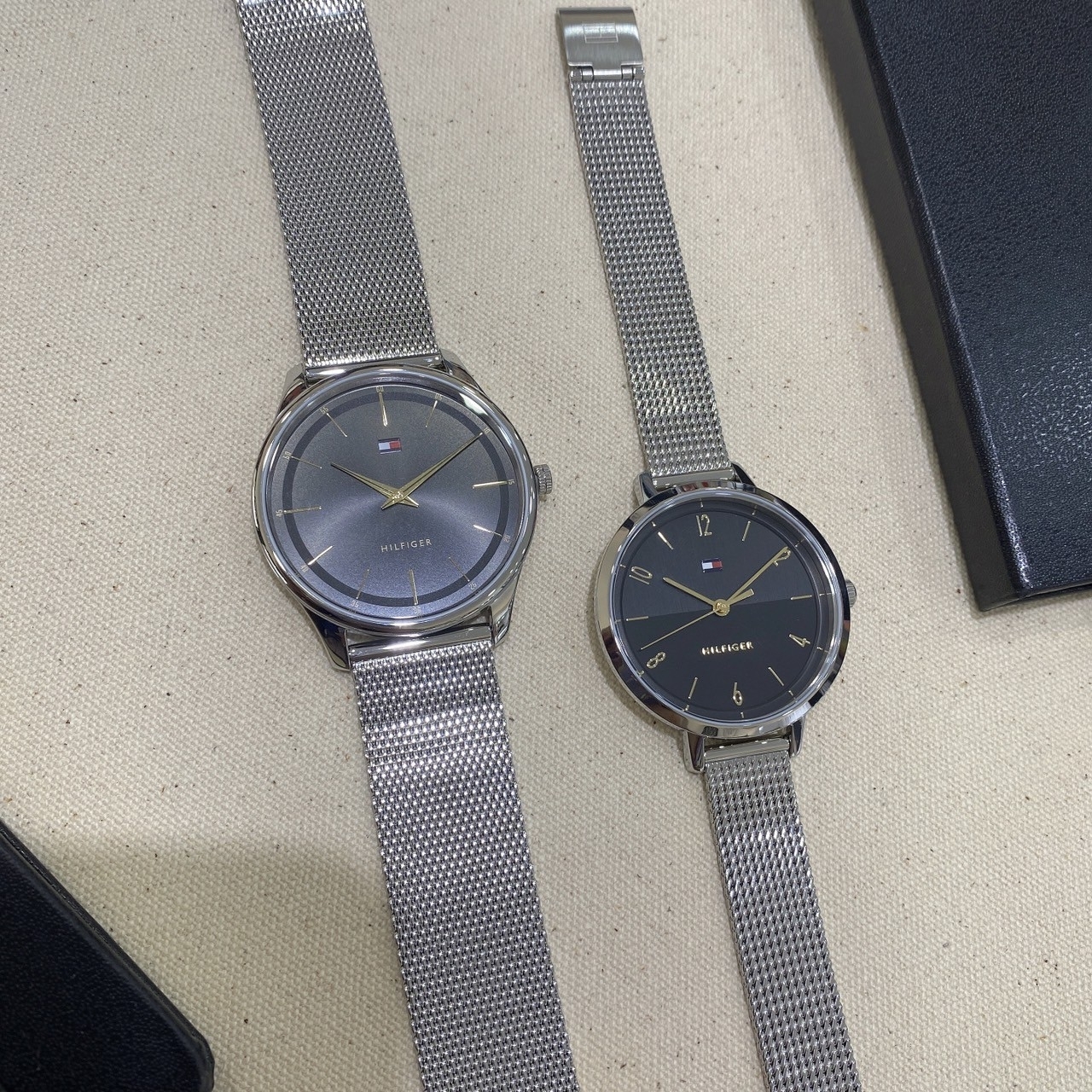 【Tommy Hilfiger】簡約情侶對錶禮盒套組 1770022 (40mm/36mm) 現代鐘錶