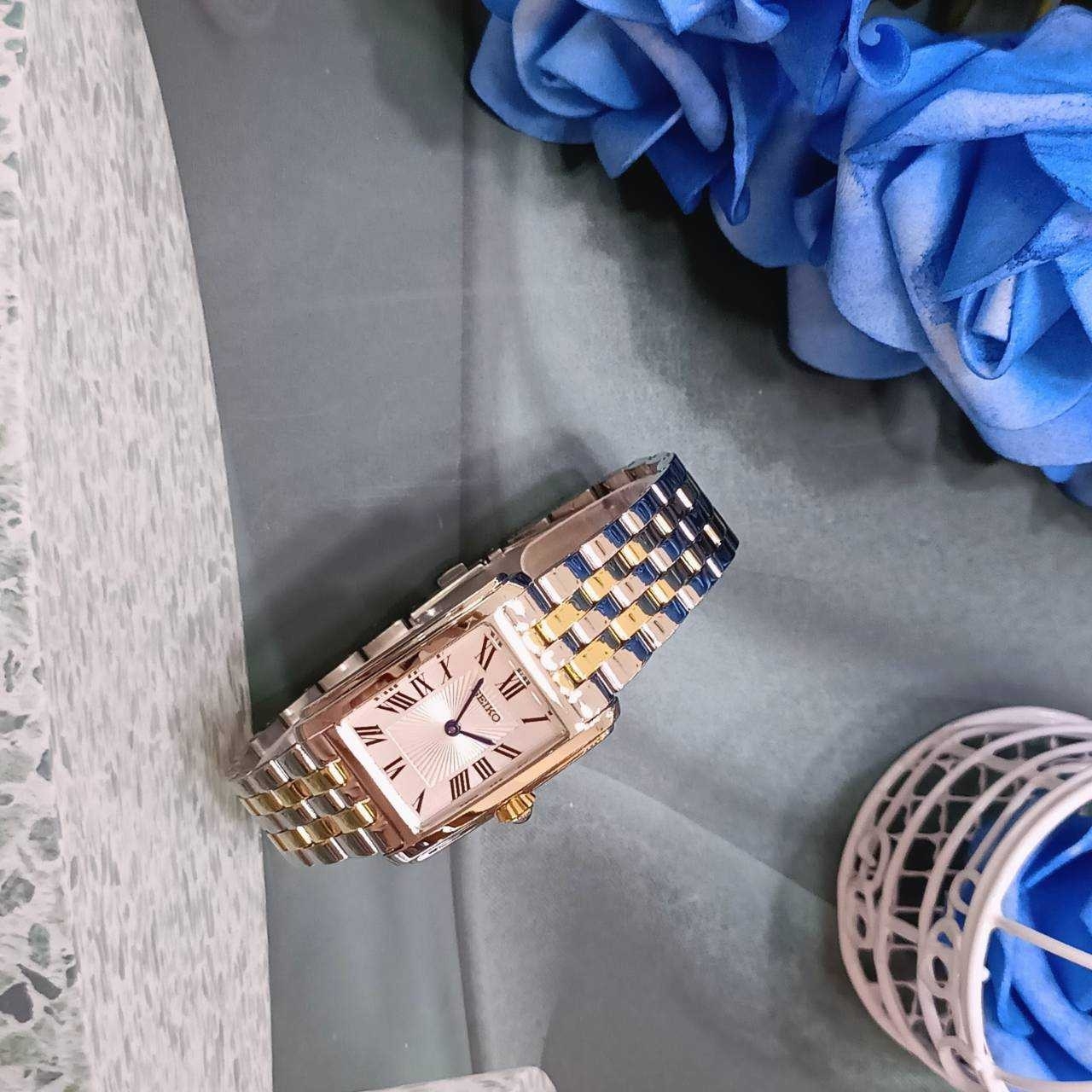 【SEIKO 精工】簡約長方形羅馬刻度腕錶 4N30-00M0KS 22mm 現代鐘錶