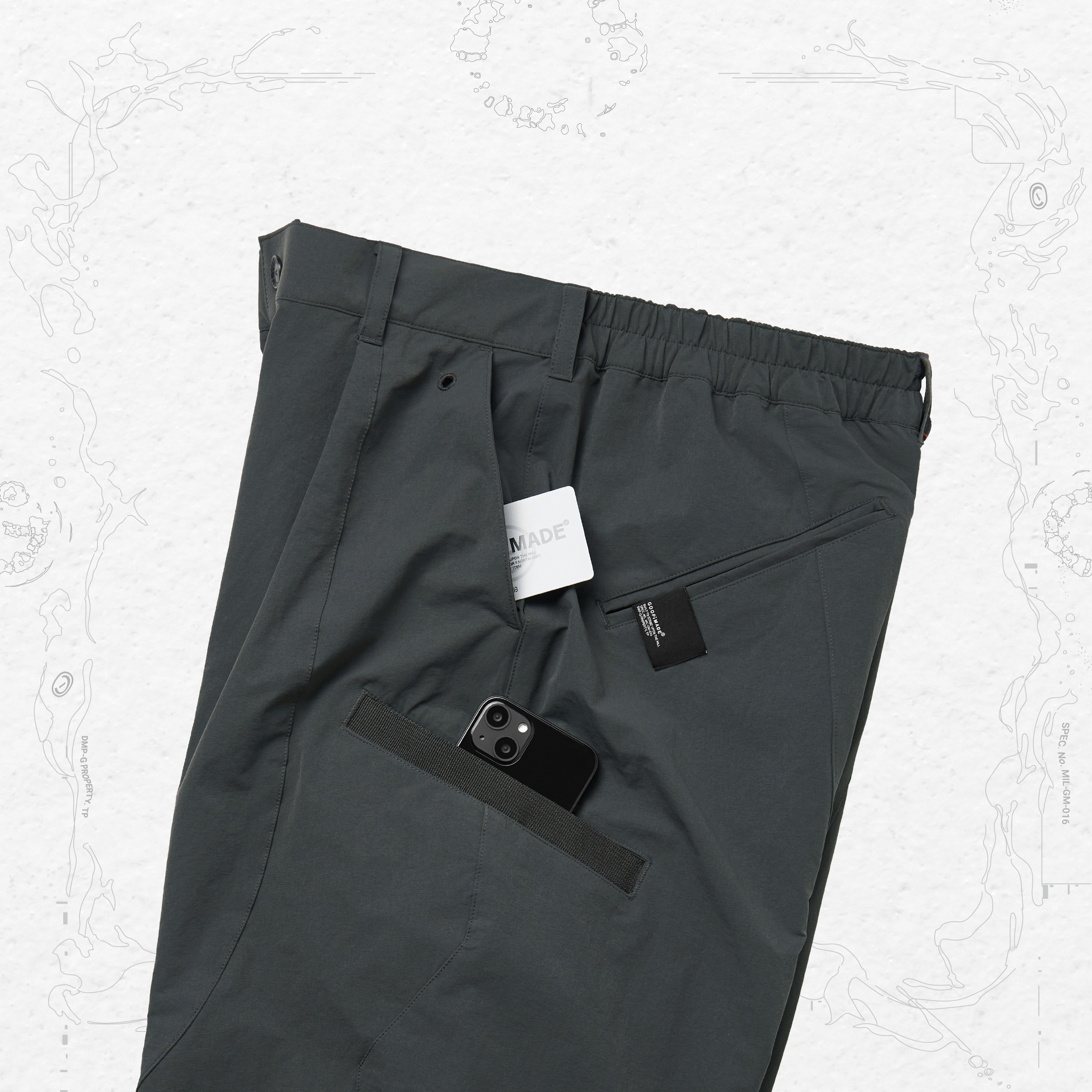 BR-M1G” SOFTBOX Basic Pants - D-Buschgrün