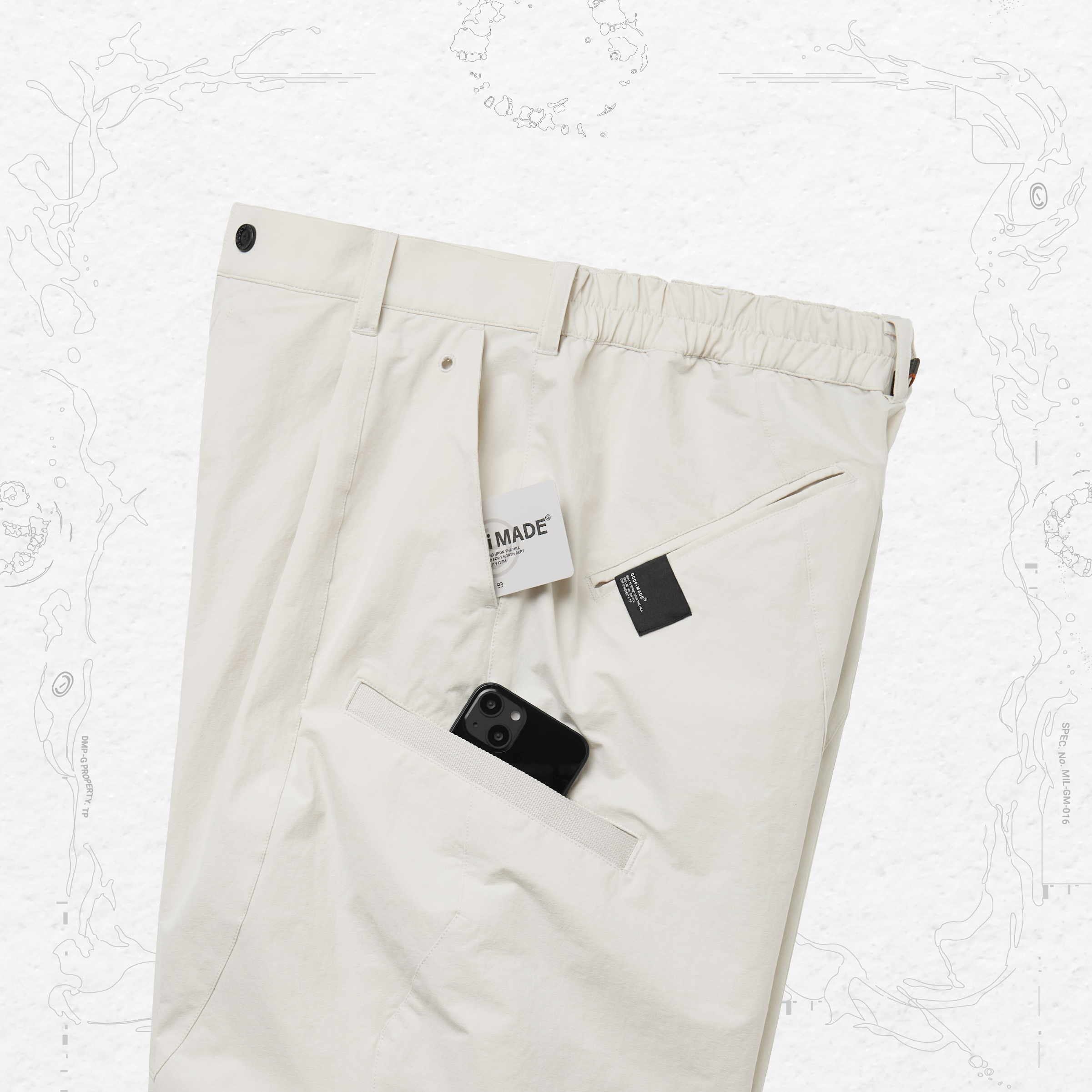BR-M1G” SOFTBOX Basic Pants - Bone