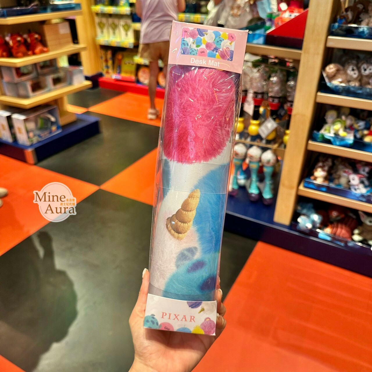 (現貨) Cozy Fun 熊抱哥 Lotso 毛怪 蘇利文 Sullivan 毛球圖案 桌墊 滑鼠墊 -香港迪士尼樂園