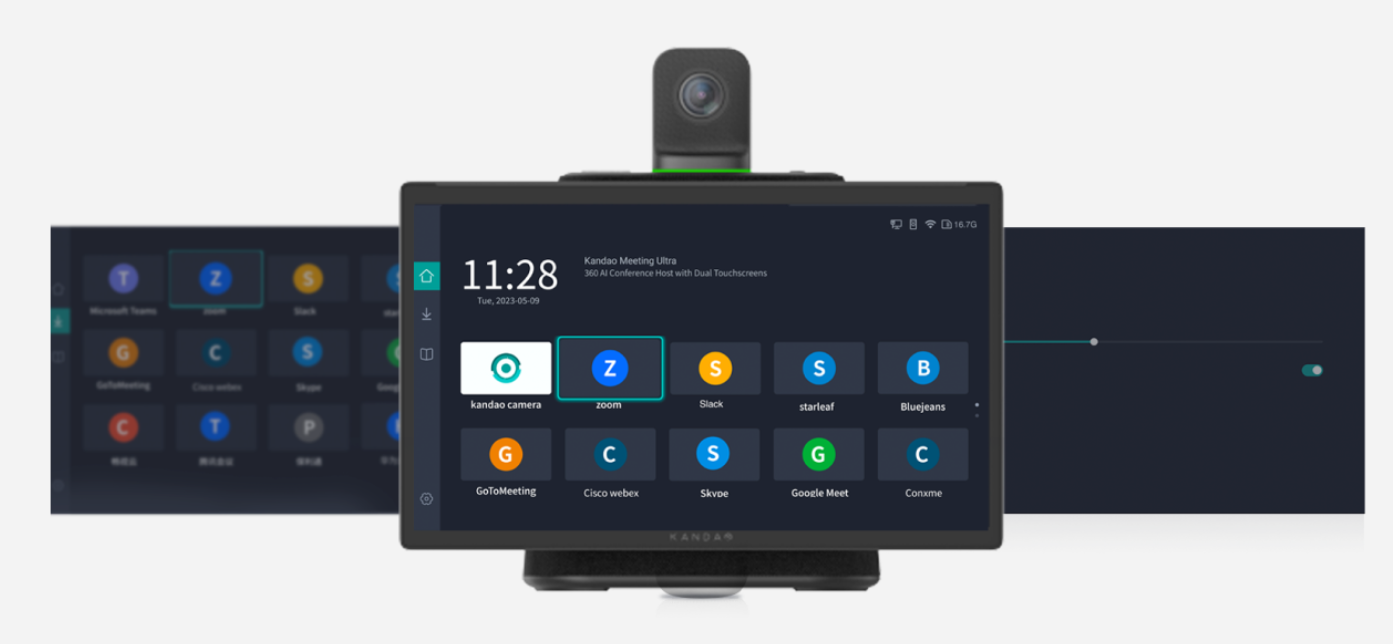 Kandao Meeting Ultra 360 Ai Conference Host With Dual Touchscreens