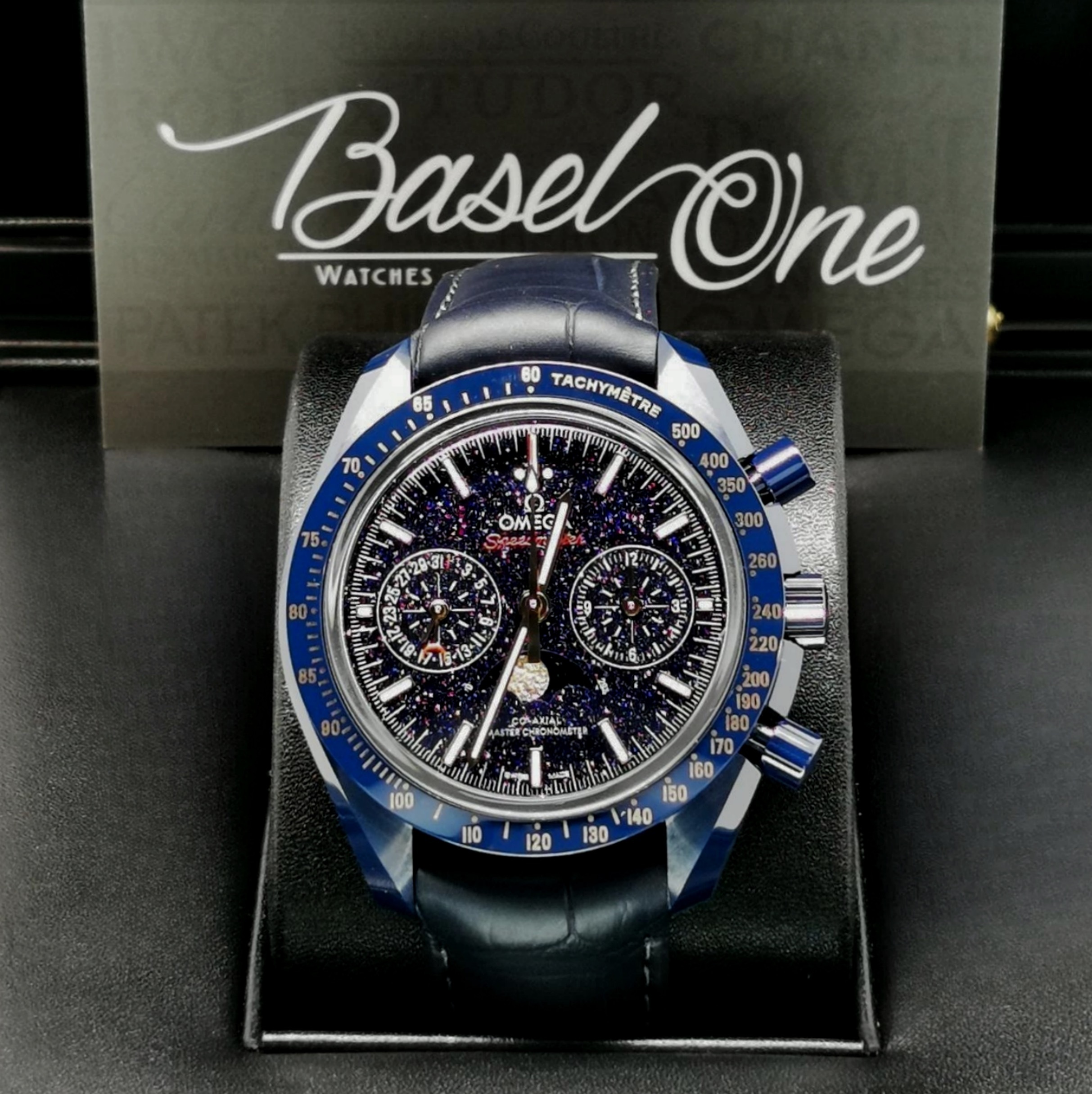 OMEGA SPEEDMASTER MOONPHASE BLUE