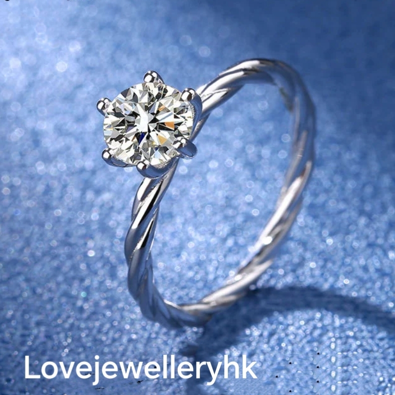 麻花扭繩戒指R1C055