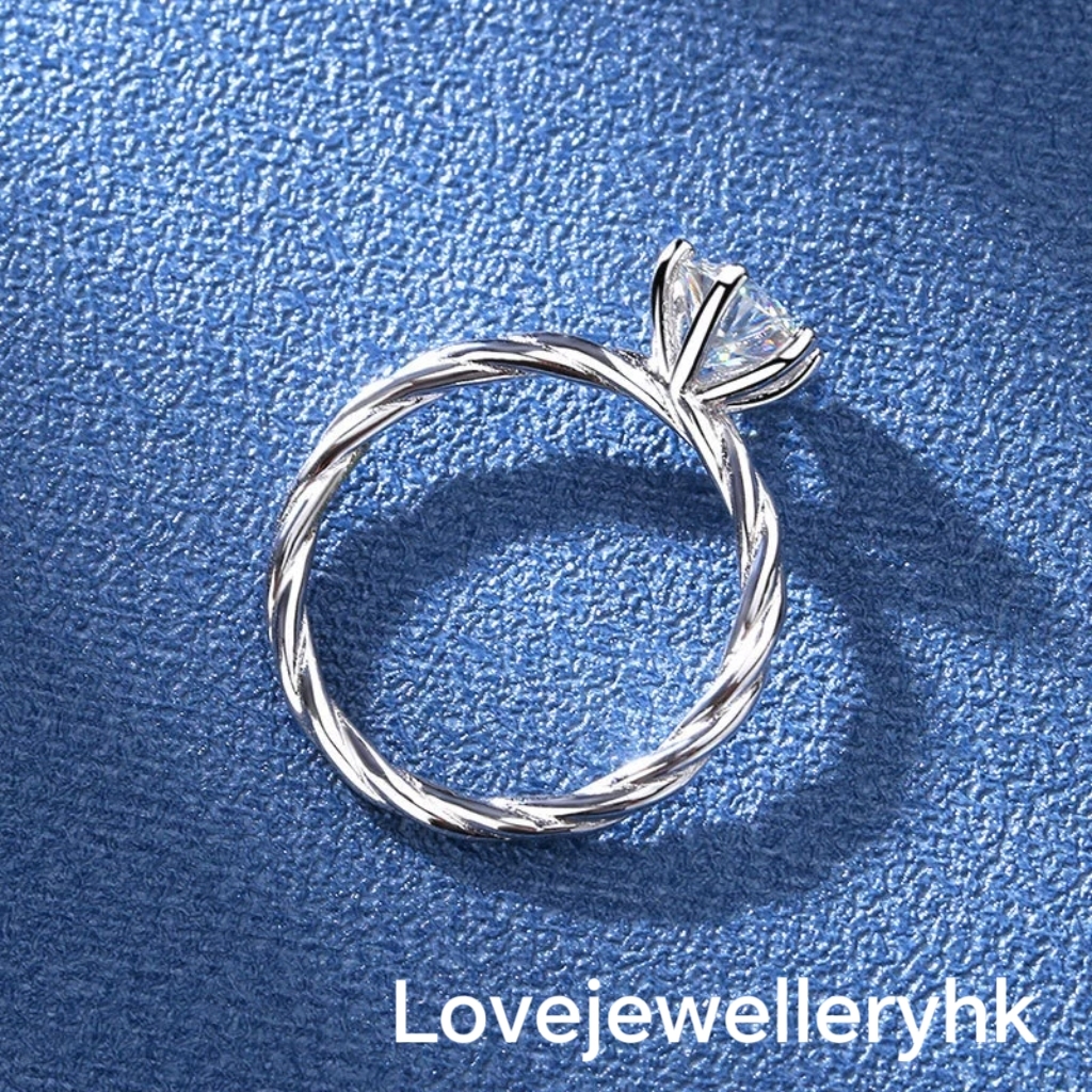 麻花扭繩戒指R1C055