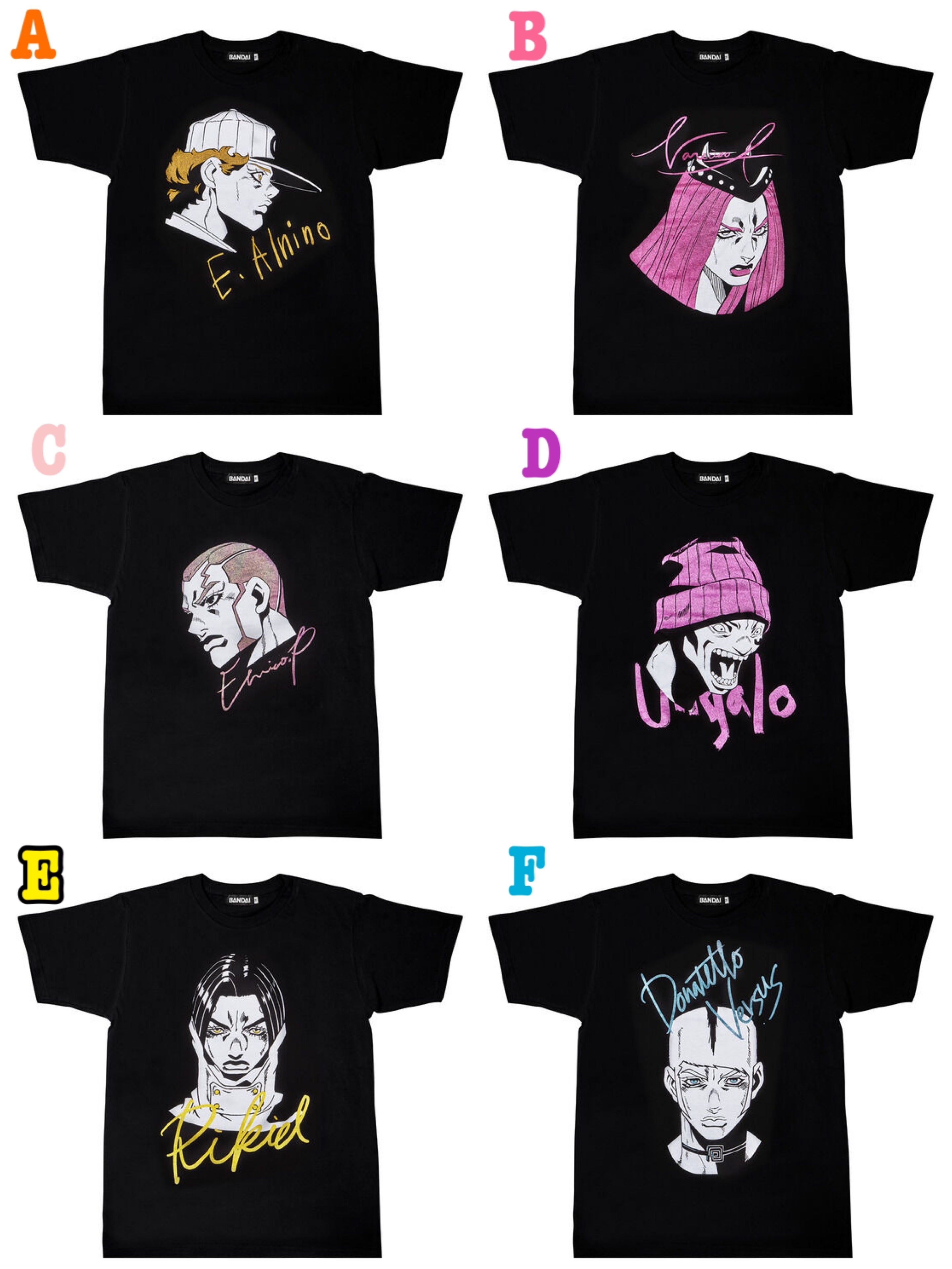 240211 Pbandai 預訂2026/4月【PB限定】ジョジョの奇妙な冒険 ストーンオーシャン Tシャツコレクション３