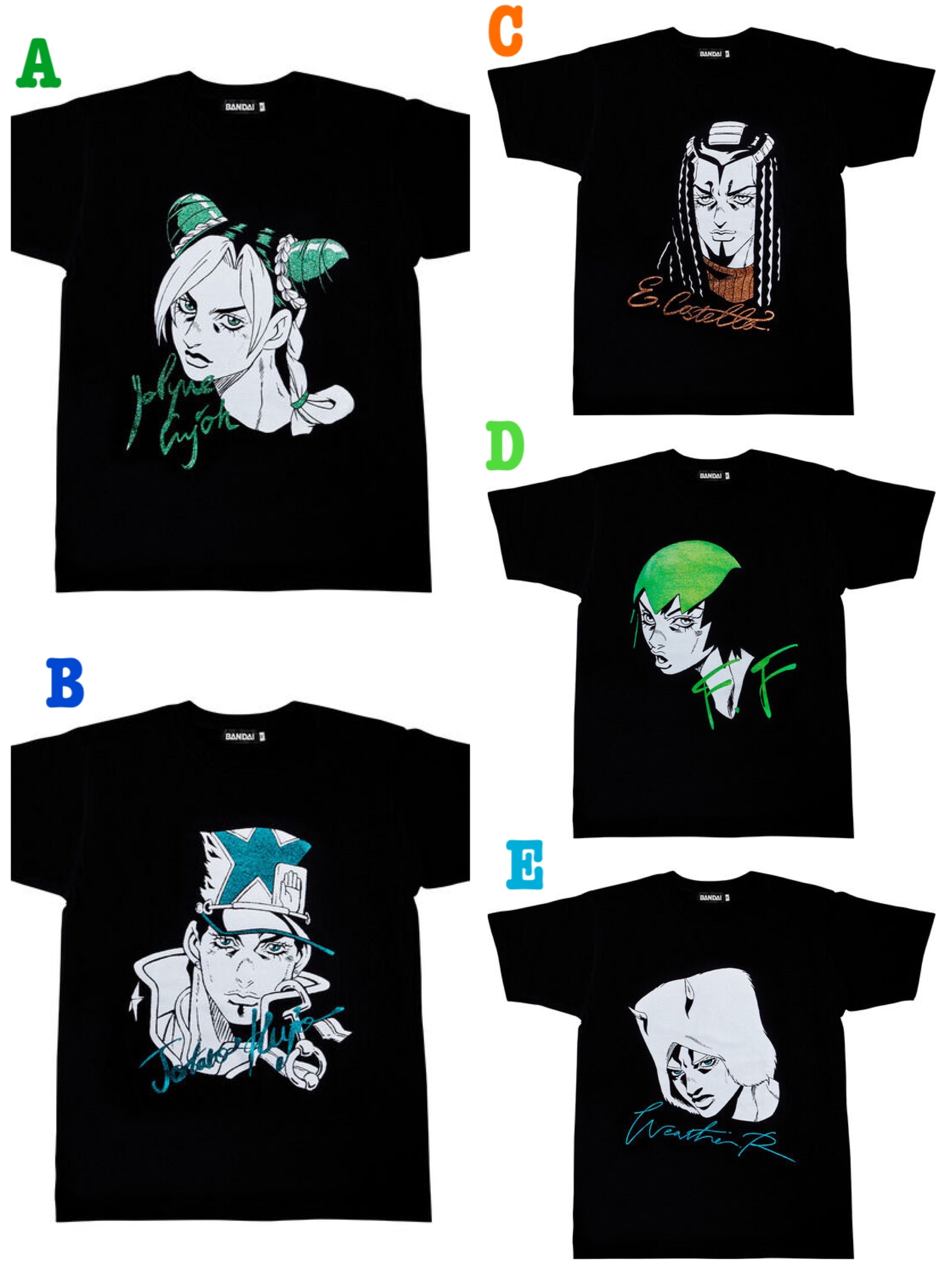 240209 Pbandai 預訂2026/4月 【PB限定】ジョジョの奇妙な冒険 ストーンオーシャン Tシャツコレクション１