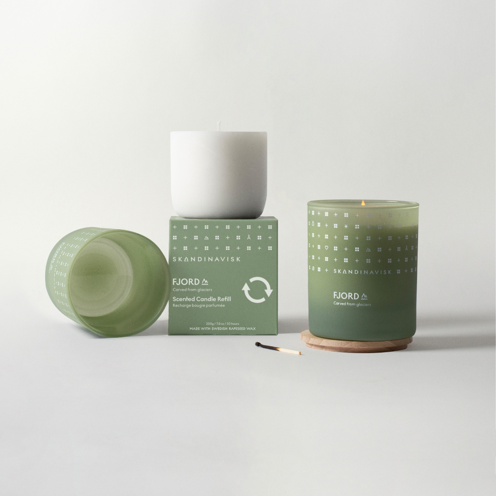 丹麥 Skandinavisk｜FJORD 風之耳語 補充裸蠟 200g