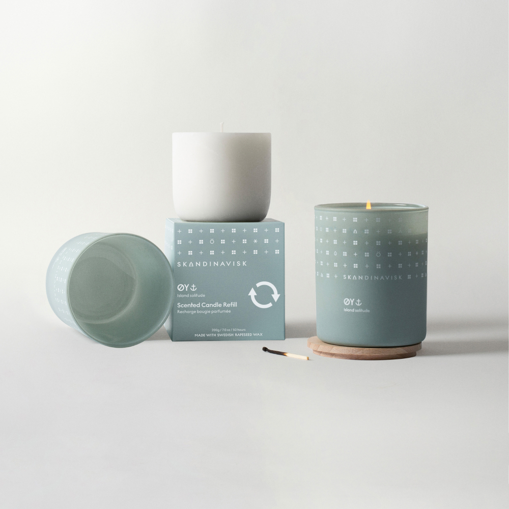丹麥 Skandinavisk｜ØY小島時光 補充裸蠟 200g