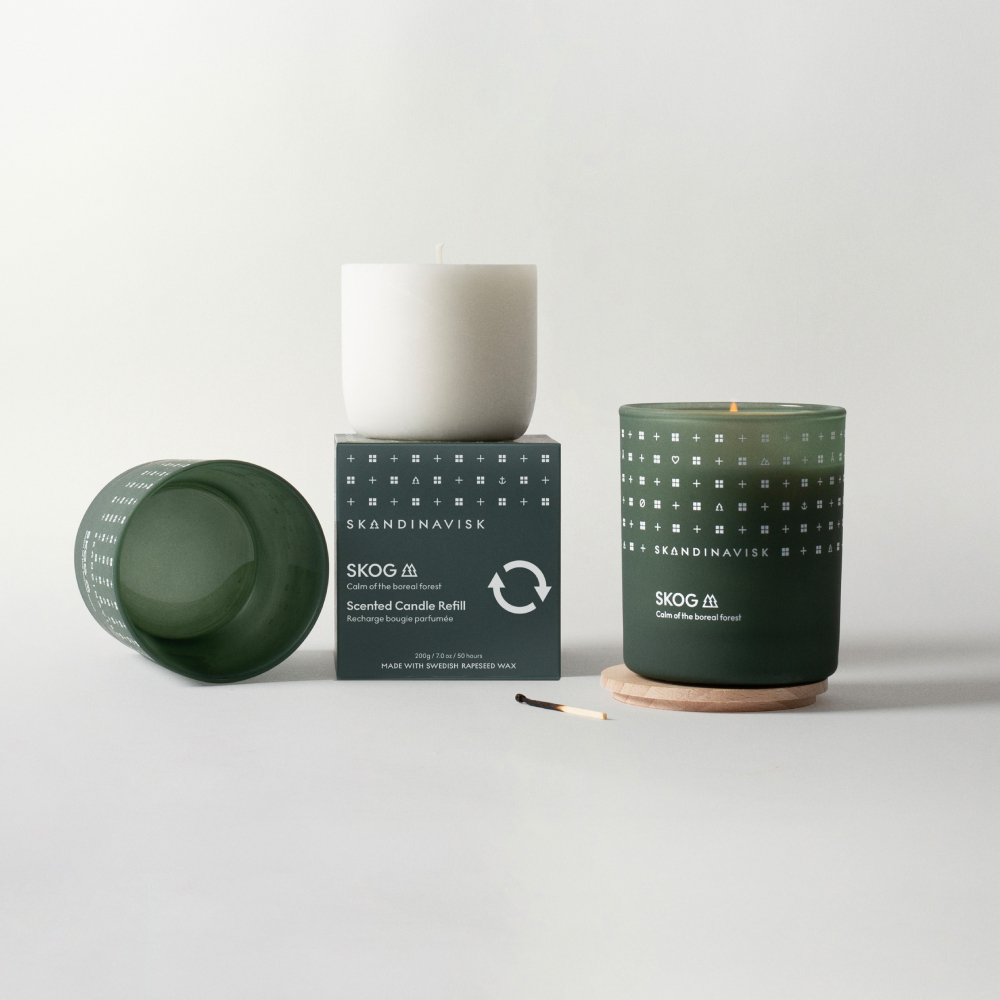 丹麥 Skandinavisk｜SKOG 挪威森林 補充裸蠟 200g