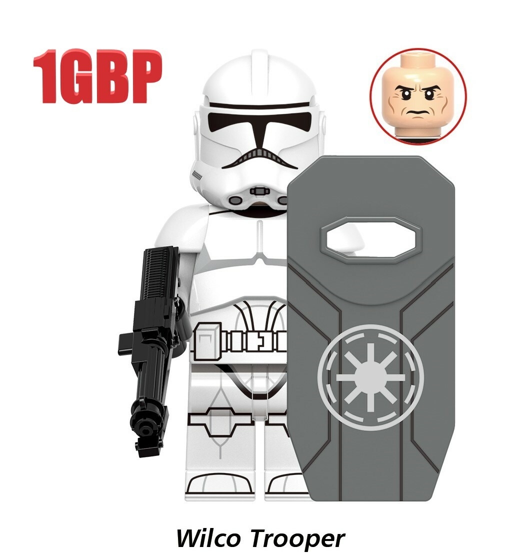 1GBP Special Offer: Wilco Trooper Star Wars Custom Minifigures Minifigs Fit Lego GH0129