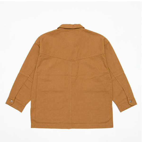 KANGOL 長袖 駝色 深灰 卡其布料 硬挺襯衫外套 6255149010 6255149030