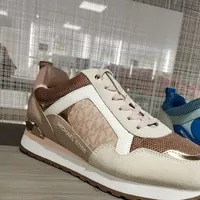 [S] MICHAEL KORS WILMA TRAINER SUEDE,SOFT PINK, 49T0WIFS1S-SOFT PINK (SMK501)