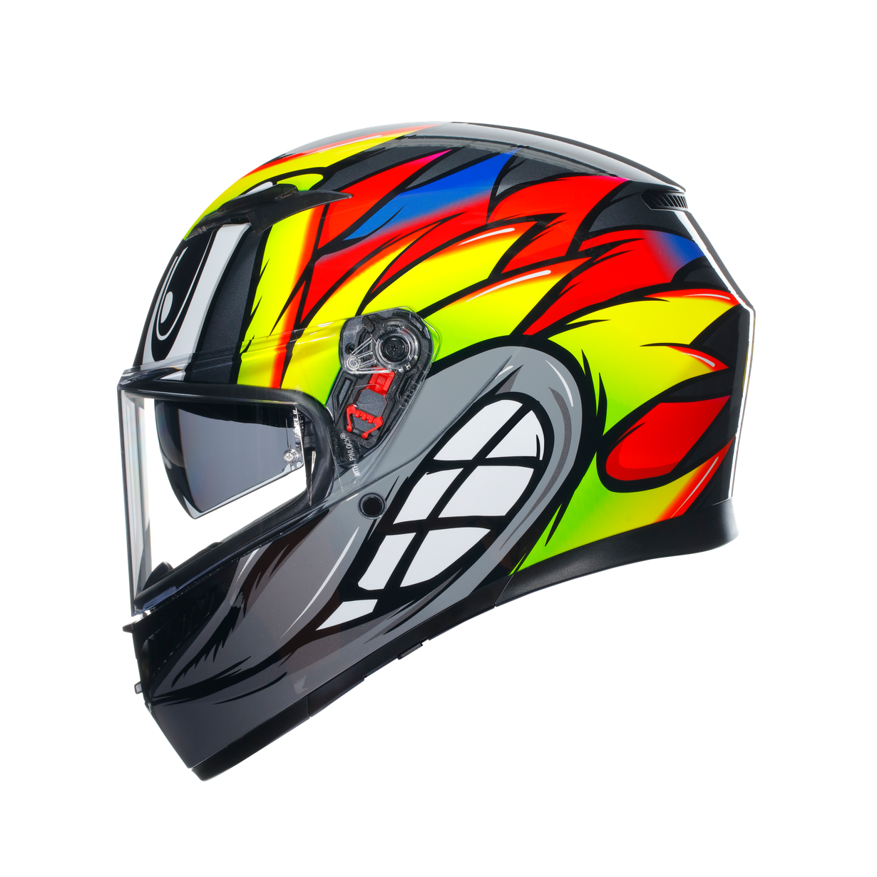 AGV K3 彩繪 BIRDY 2.0 GREY / YELLOW / RED 灰黃紅 全罩