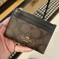 [S] COACH F88208 SIGNATURE MN ID SKY 2,BROWN/BLACK, 193971506272 (SCO437)