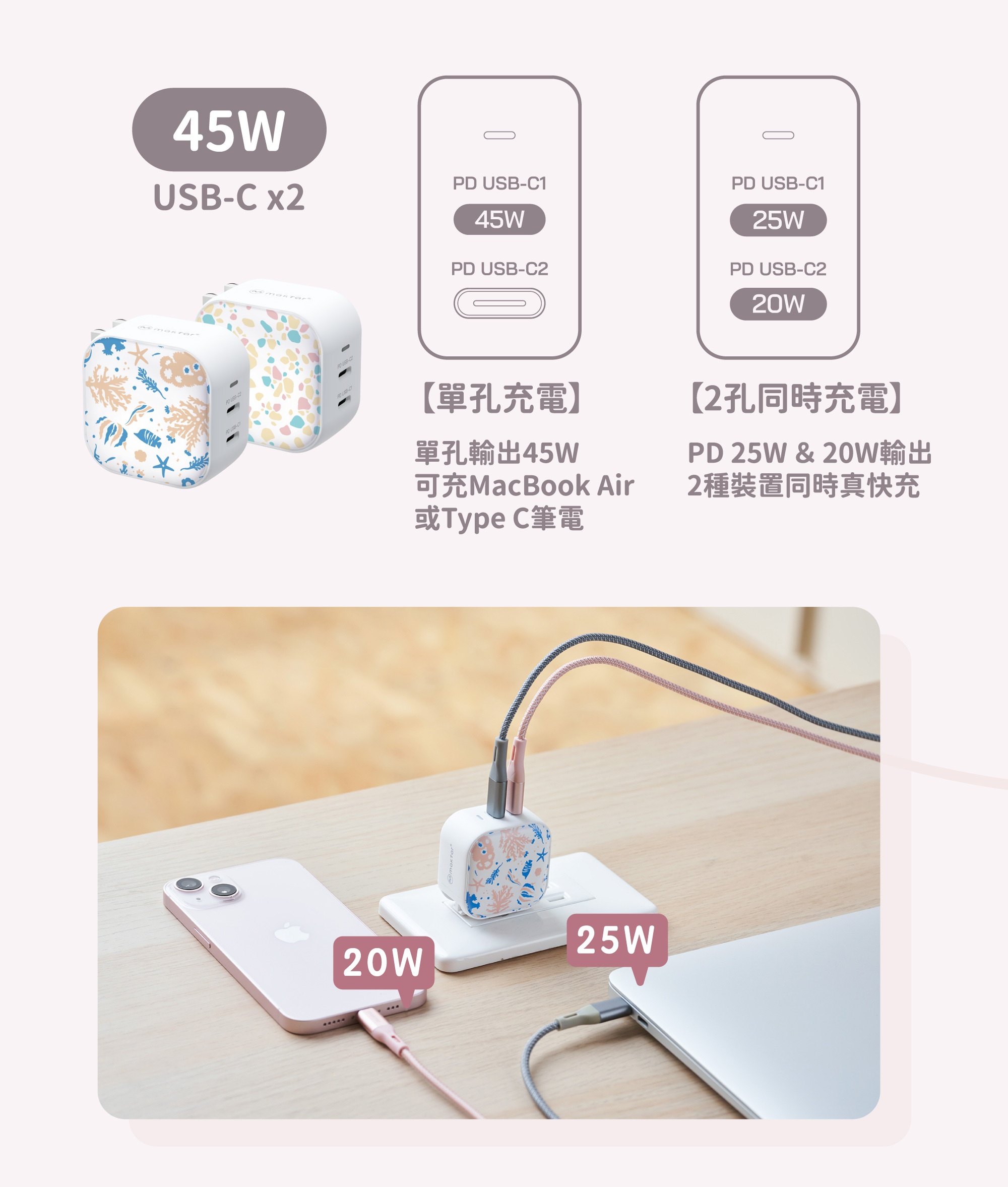 快充推薦 Maktar印花樂聯名口袋快充系列