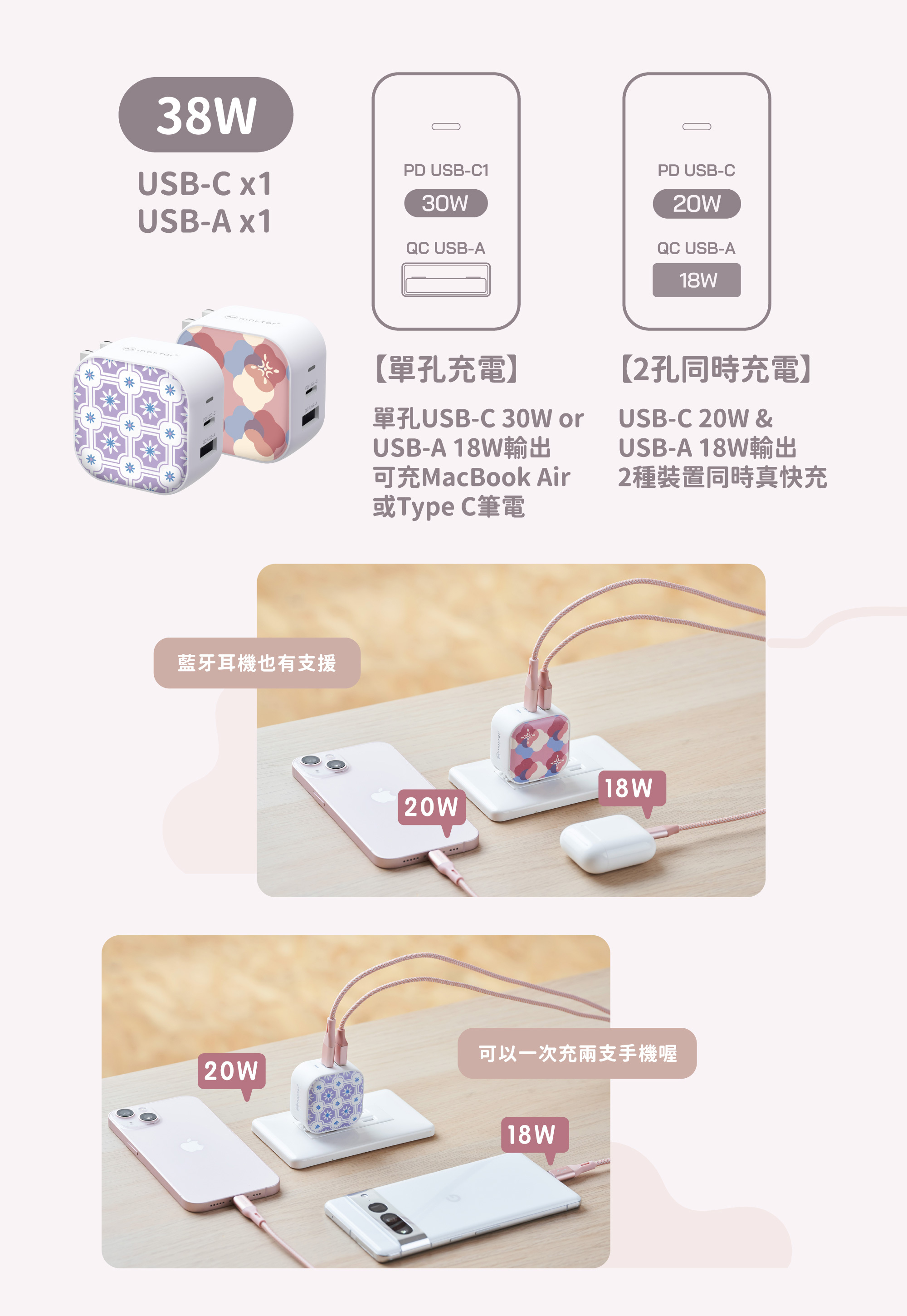 快充推薦 Maktar印花樂聯名口袋快充系列