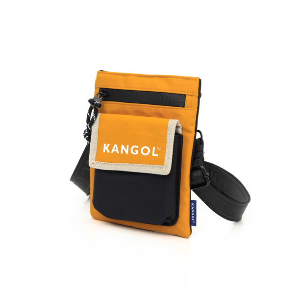 KANGOL 小方包 側背包 黃黑 小側包 包包 6255170662