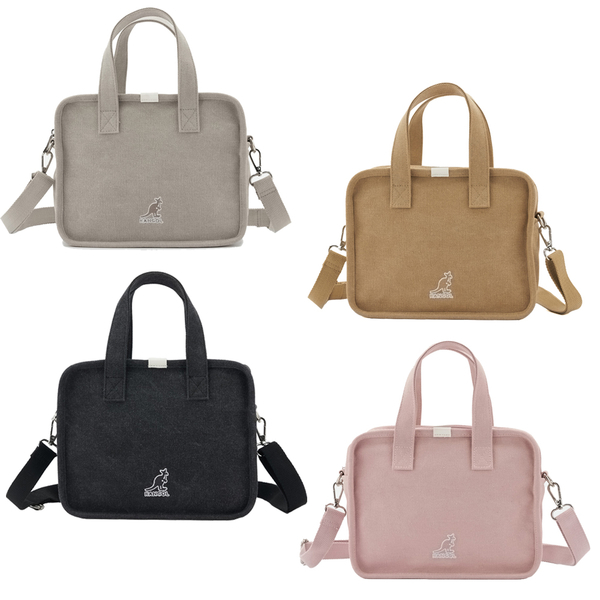 KANGOL 水洗 帆布 小方包 袋鼠 包包 63251704-