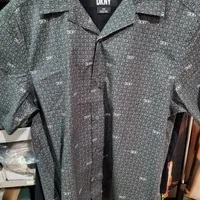 [S] DKNY ALL OVER LOGO POLO,BLACK, M2322014-BLK [FINAL SALE](SD560)