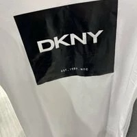 [S] DKNY COATED BOX LOGO TEE,WHITE, P1AUPDNA-WHITE (SD562)
